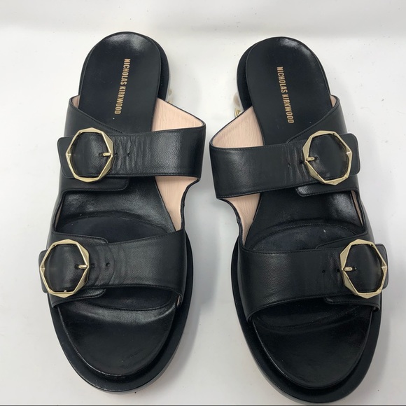 Nicholas Kirkwood Shoes - Nicholas Kirkwood Casati Black Mule Sandals